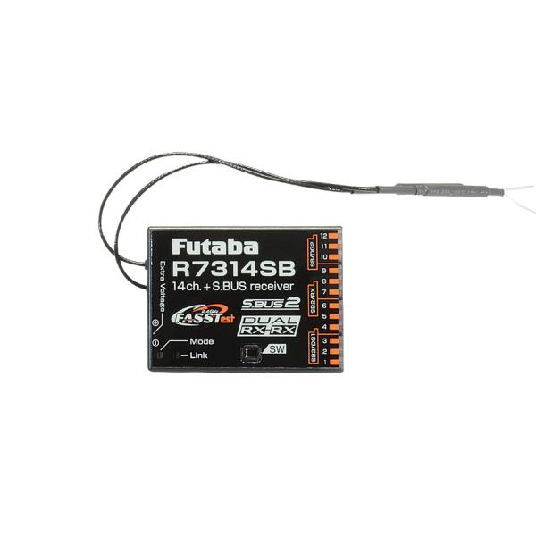 FUTABA R7314SB-2.4G  空用FASSTest方式・デュアルRｘリンクシステム搭載受...