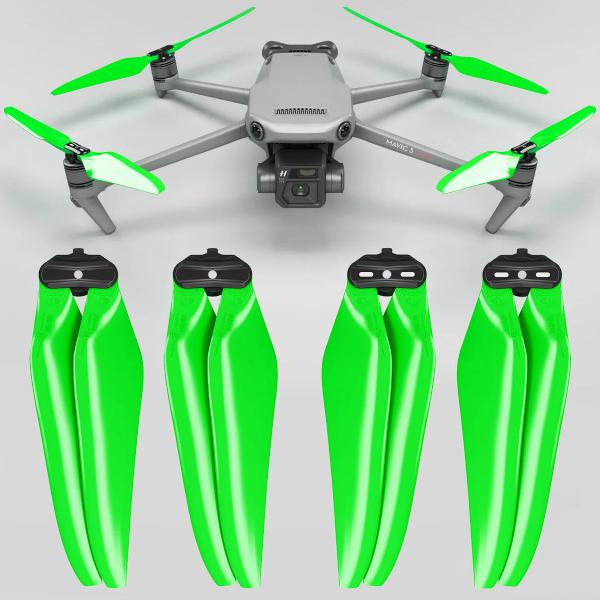 MA DJI Mavic 3用 STEALTH　アップグレード・プロペラ 9.4ｘ5.3  (グリー...