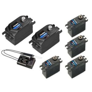 フタバ 空用RSパック R7308SB−HPS-A704ｘ2ーBLS-A600ｘ4 F3Aフライングテール複葉機用受信機＆サーボパック 00107432 双葉電子工業 FUTABA