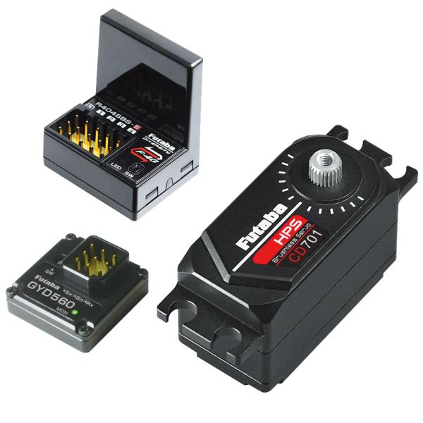 フタバ RSGセット レシーバーR404SBS-E+サーボCD400＋ジャイロGYD560  001...