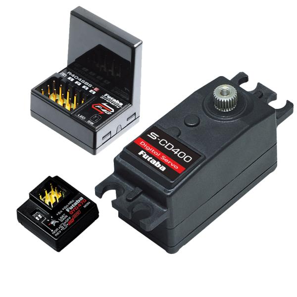 フタバ RSGセット レシーバーR404SBS-E+サーボCD400＋ジャイロGYD470 0010...