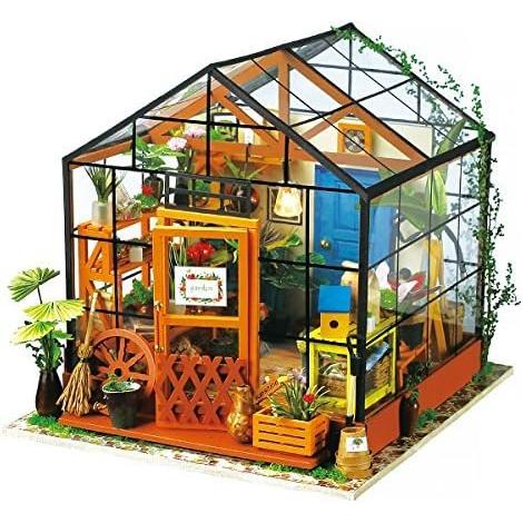 ROBOTIME DIYミニチュアハウスキット ガーデンハウス DG104 Garden House