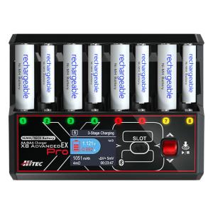 ハイテック 単3/ 単4充電器 AA/AAA チャージャー X8 アドバンス EX プロ (AA/AAA Charger X8 Advanced EX Pro) 44368 HITEC