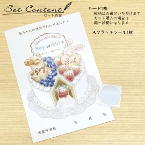 ジェンダーリビールカード セット販売あり くま...の詳細画像3