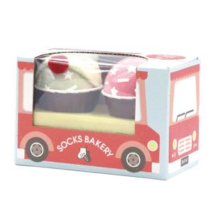 『SOCKS BAKERY Sweet Cupcake-スウィートカップケーキ-』出産祝い　靴下　ベビーソックス　誕生日プレゼント[a3131026]｜littlegenius
