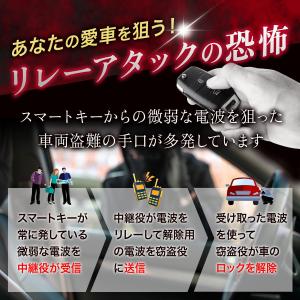 電波遮断 キーケース リレーアタック 対策 盗...の詳細画像1