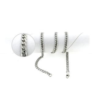 ステンレスチェーン CGL325 メンズ 金属アレルギー対応 肌に優しいサージカルステンレス316L素材 Ver.3  (6面カット喜平・約50cm)