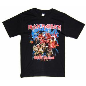 Tシャツ 綿100％ メンズ レディース 半袖 おしゃれ バンド ロック アイアンメイデン IRONMAIDEN｜littlepirates