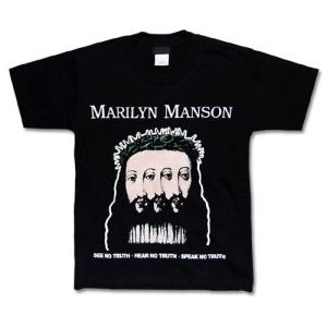 Tシャツ 綿100％ メンズ レディース 半袖 おしゃれ マリリンマンソン MARILYN MANSON｜littlepirates