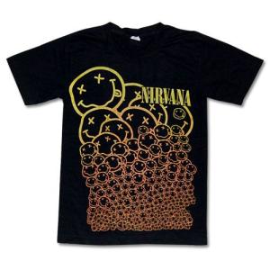 Tシャツ 綿100％ メンズ レディース 半袖 おしゃれ バンド ニルバーナ NIRVANA スマイル ロック｜littlepirates