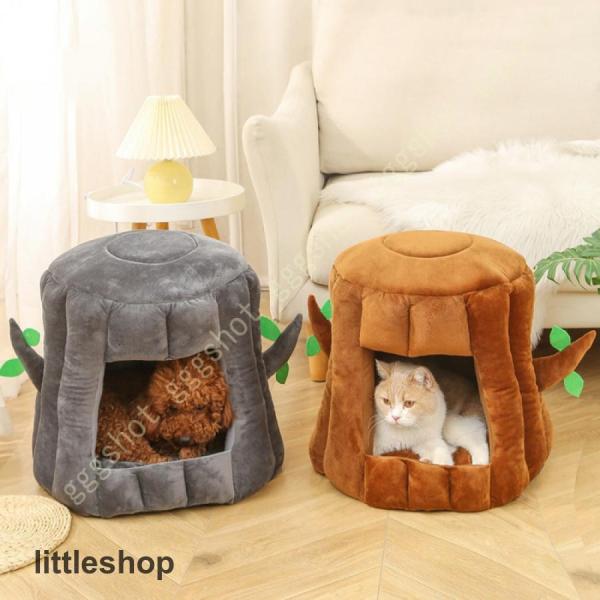 猫 犬 ハウス ペット ベッド ドーム型 犬猫 寝袋 キャットハウス 猫用ベッド クッション ペット...