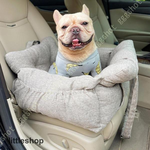 ペット用 座席シート 小型犬 猫 助手席 ペット用 ドライブボックス 飛び出し防止リード付き ペット...
