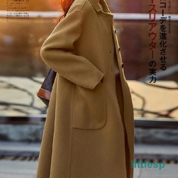 ハーフコート　ダブルボタン　長袖　襟付き　ビジネス　お出かけ　大きいサイズあり　MからXXL　防寒　...