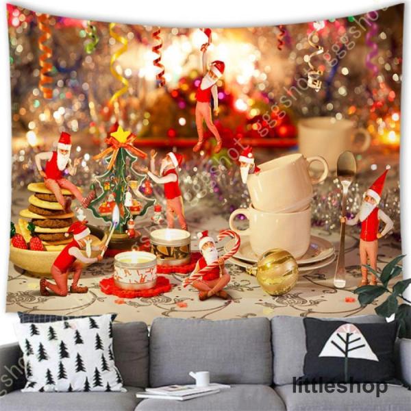 クリスマス飾り タペストリー クリスマスソックス 星 インテリア クリスマスツリー 多機能壁掛け も...