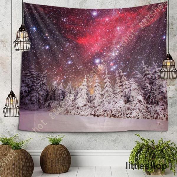 クリスマスタペストリー クリスマス 飾り タペストリー メリークリスマス 壁掛け クリスマスツリー ...