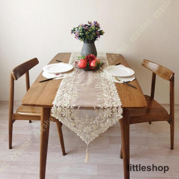 テーブルランナー レース おしゃれ 北欧 テーブルセンター 結婚式キッチンの装飾 ローテーブル テレ...