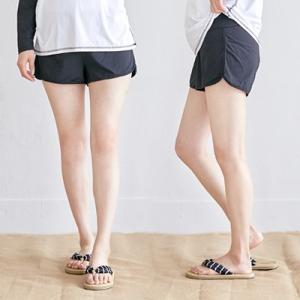 マタニティ　水着　産前産後兼用　シンプルデザイン　マタニティ　3分丈　ウォーターパンツ　スイム　レギンス　スイムウェア