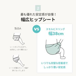 抱っこ紐 スリング 抱っこひも ヒップシート ...の詳細画像2