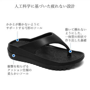 ビーチサンダル メンズ レディース 厚底 リカ...の詳細画像4