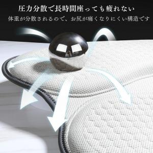 ゲルクッション 腰痛 クッション 椅子 骨盤矯...の詳細画像3