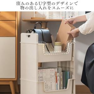 デスクワゴン キャスター付き スリム マガジン...の詳細画像5