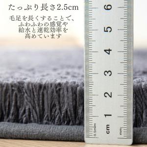 バスマット ふわふわ 大判 速乾 洗える おし...の詳細画像5