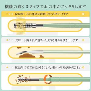 耳かき ステンレス ののじ 耳かきセット ヘラ...の詳細画像2