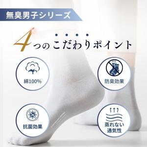 メンズ 靴下 消臭靴下 3足セット くるぶしソ...の詳細画像3