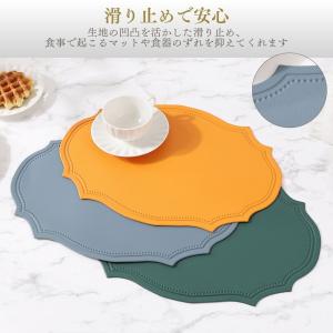 ランチョンマット コースター付き セット 楕円...の詳細画像5