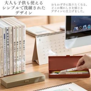 ペンケース 大容量 韓国 スマホスタンド プラ...の詳細画像3
