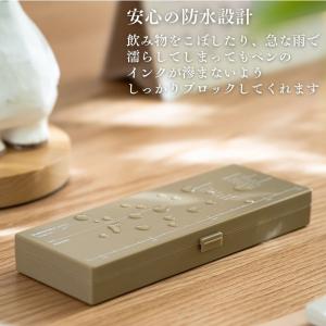 ペンケース 大容量 韓国 スマホスタンド プラ...の詳細画像4