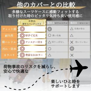 スーツケースカバー 伸縮 厚手 キャリーケース...の詳細画像4
