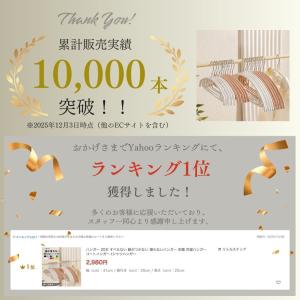 ハンガー 10本 すべらない 跡がつかない 滑...の詳細画像1