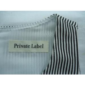 古着/レディース Private Label/プライベートレーベル ノースリーブワンピース/白黒スト...