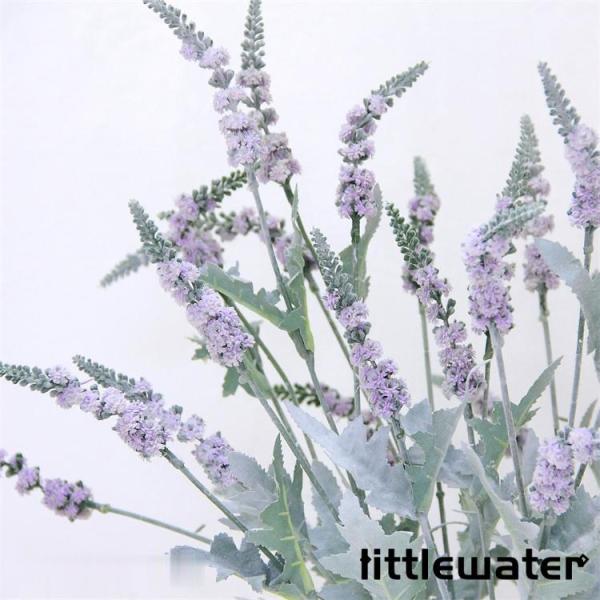 フェイク ミソハギ 造花 葉っぱ 2本セット ブラック 飾り 贈り物 オーナメン もみの木 誕生日 ...