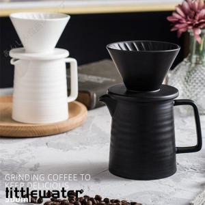 コーヒードリッパー ドリッパー コーヒーサーバードリッパーセット 陶器 ラッピング可｜Little Water