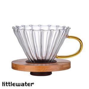 コーヒードリッパー 耐熱ガラス 珈琲 ハンドドリップ 道具 コーヒードリップ ラッピング可｜littlewater