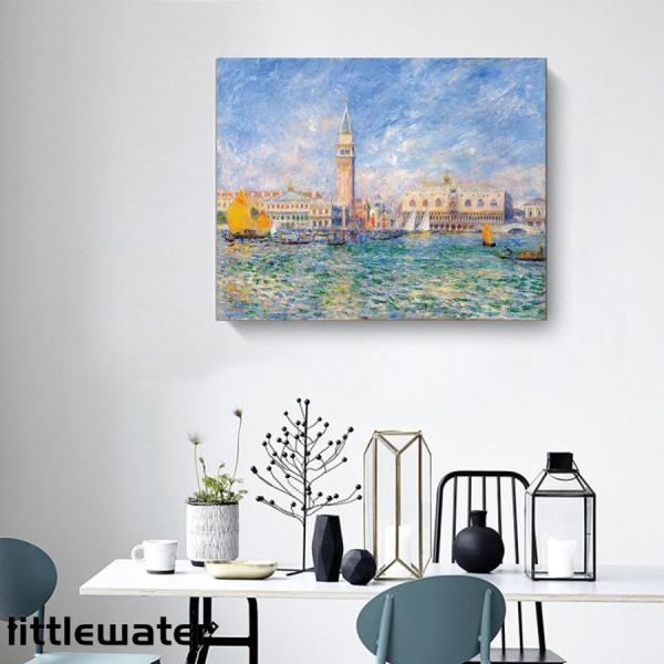 ファブリックパネル 絵画 インテリア ファブリック 絵 「ヴェネツィア、総督宮」 40×50cm  ...