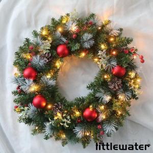 クリスマスリース 花輪 直径30-40CM 玄...の詳細画像2