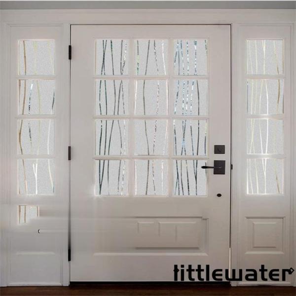 ガラスフィルム ガラスシート 窓用 断熱シート 200cm 北欧 目隠しシート 水で貼る 窓用 ステ...