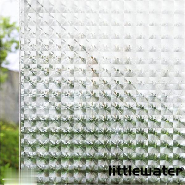 ガラスフィルム ガラスシート 透明 柄 窓用 断熱シート 200cm 北欧 目隠しシート 水で貼る ...