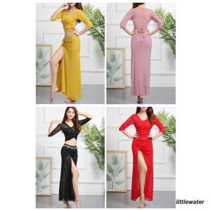 社交ダンス練習着2点セット★スカート&トップス❤️セットアップが魅力的な一着✨ ベリーダンス衣装 社交ダンス レディース セットアップ 練習着