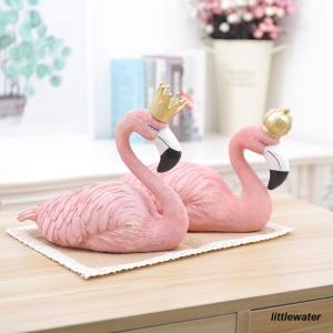 佇んでいる フラミンゴ 像 置物 ガーデニング 庭 Framingo : B&E