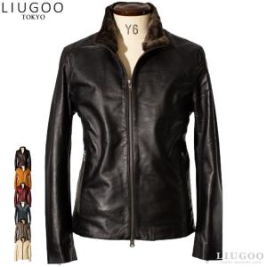 Liugoo Leathers 本革 レザースカジャン メンズ リューグーレザーズ