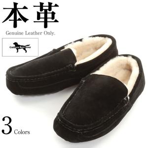 スリップオンシューズ メンズ 本革 Golden Retri...
