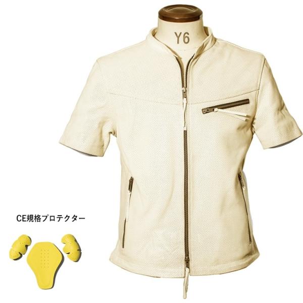 Liugoo Leathers 本革 メッシュレザーＴシャツ メンズ リューグーレザーズ SSL02...