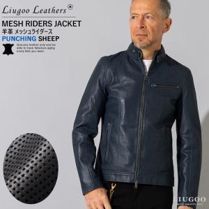 Liugoo Leathers 【50%OFFクーポン】Liugoo Leathers 本革 WING-NECK