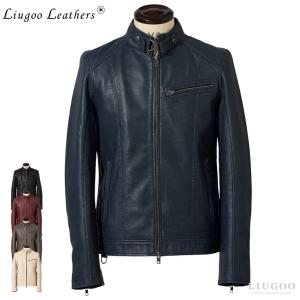 シングルレザーライダース Horn Works 本革 シングルライダース メンズ ホーンワークス