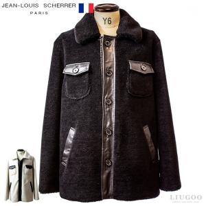 JEAN-LOUIS SCHERRER 本革 ムートンコート メンズ ジャン=ルイ・シェレル 6070  Paris Collectionブランド｜liugoo