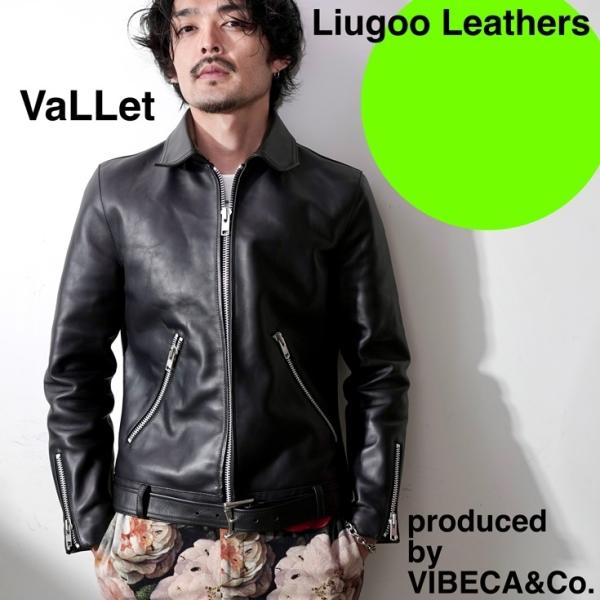 VALLET 本革 シングルライダースジャケット メンズ ヴァレット VALLET01VG  レザー...